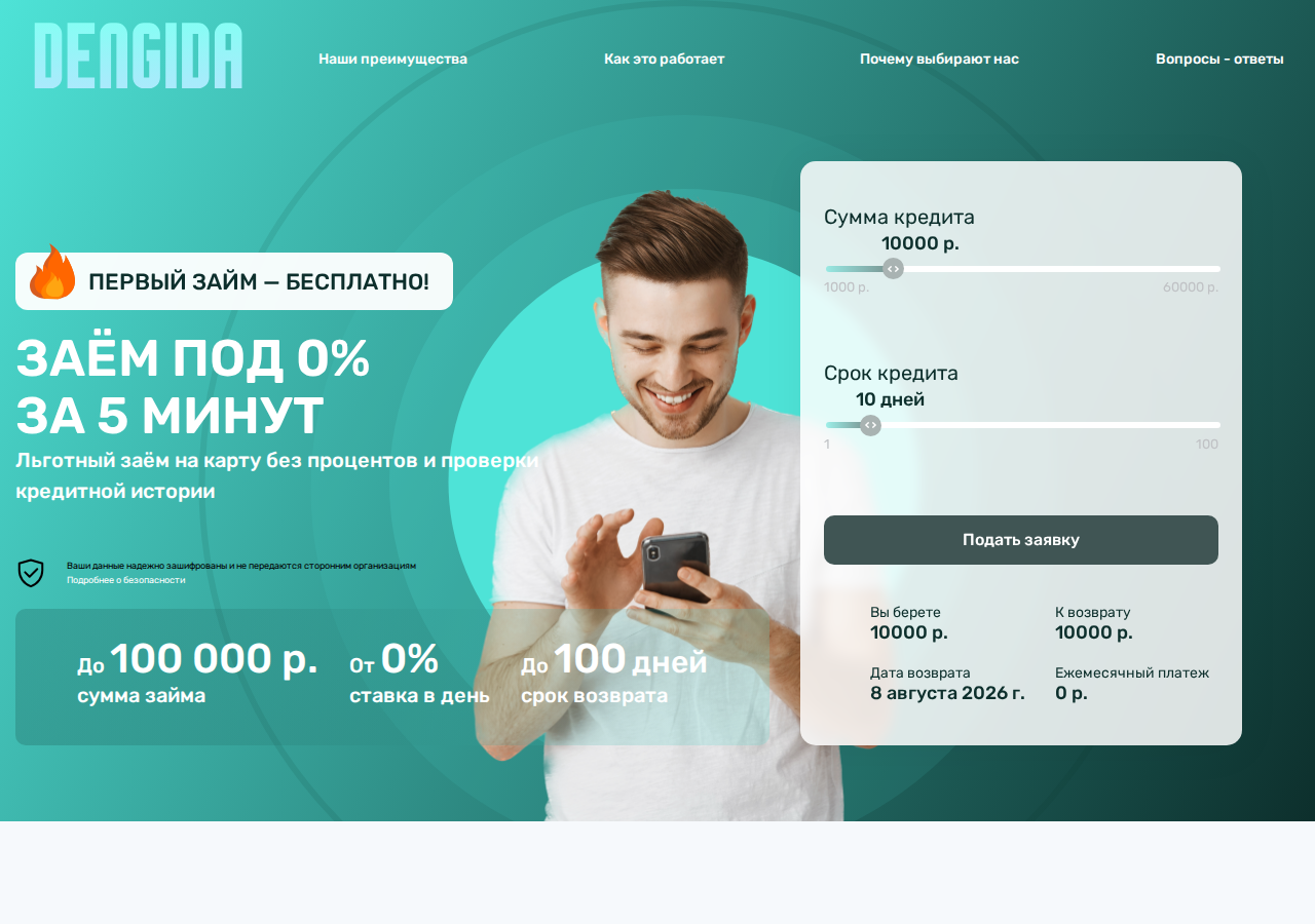 Контакты службы поддержки сервиса Dengiyes