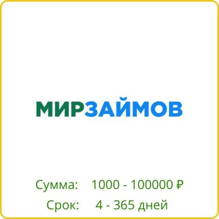 мир займов лого