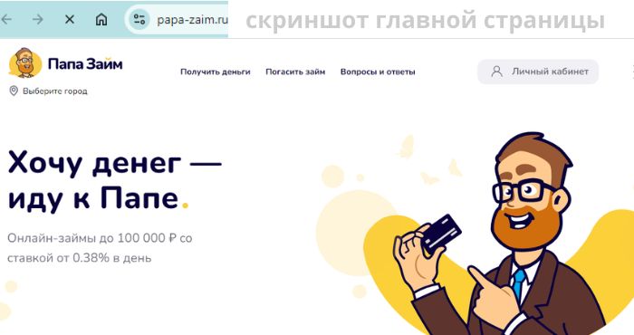 Папа Займ