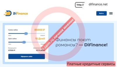 Официальный сайт Difinance