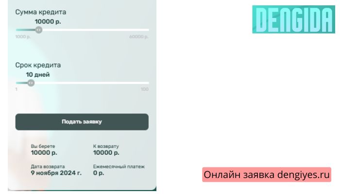 Онлайн заявка dengiyes.ru (1)